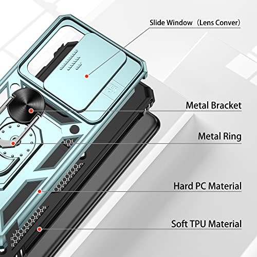 Gritup עבור Samsung Galaxy S20 Ultra Case עם כיסוי מצלמת שקופיות, בנה בטבעת סיבוב של 360 מעלות עיטון [כיתה צבאית] מארז מגן לגלקסי S20